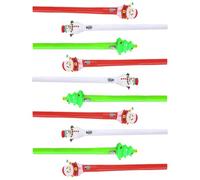 VICASKY 10pcs Christmas Light Gel Pen for Students and Plastic Writing