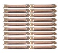 VICASKY 10pcs Copper Colour Internal Flex Spring Clips for Clasp Bags and Handbags, 10cm Metal Purse Frame Hinges for Sewing Craft and DIY Accessories