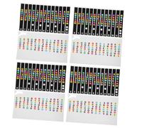 VICASKY 10pcs Cute Guitar Fretboard Stickers Guitar Note Decals Use Learning Stickers Fretboard Fluency Scale Decoration