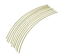 VICASKY 10pcs Diy Guitar Making Tools Long Brass Guitar Fret Wires for Folk and Electric