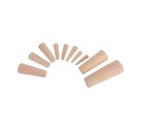 VICASKY 10pcs Durable Wooden Tapered Plugs Emergency Conical Bungs for Yacht Boat Water Blockage Reliable Accessory for Safe Boating