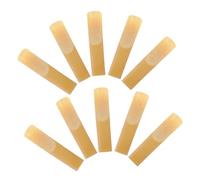 VICASKY 10Pcs Eb Alto Saxophone Reeds Replacement Accessory for Professional Sax Players - Premium Reed Material Easy to Install No Burrs - Synthetic Saxophone for Practice and Performance