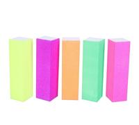 VICASKY 10pcs Eva Nail Files and Buffers for Shaping and Polishing Nails Assorted Colour Mini Blocks Stylish and Safe Manicure Supply for Salon and Personal Use Random Color