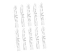 VICASKY 10pcs Eye Interpupillary Distance Meter Pupil Distance Gauge Pvc White, Scale, Quick Accurate Reading, for Rimless Frames and Glasses, Eyeglass Store and Families