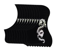 VICASKY 10pcs Folk Guitar Pickguard Acoustic Guitar Pickguard Sticker Bird Shape Design Scratch Guard Plate