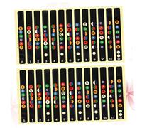 VICASKY 10pcs Fretboard Sticker Labels for Guitar Easy Install Note Map Decals for Acoustic Electric Guitars Durable High Grade Material for Learning Chords and Progressions Black