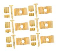 VICASKY 10pcs Gold Electric Guitar String Retainers Stable Press String Guides Screws Guitar Instrument Accessory for Stability and Tuning
