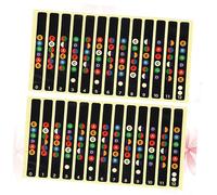 VICASKY 10pcs Guitar Fretboard Sticker Decals for Acoustic Electric Guitar Easy to Install Remove Note Map Labels for Learning Chords and Mastering Fretboard Black