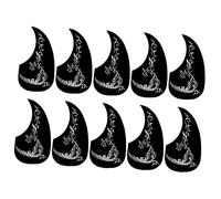 VICASKY 10pcs Guitar Pickguard for Acoustic Guitar Water Drop Shape Scratch Guard Plate Easy Install