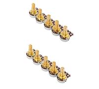 VICASKY 10pcs Guitar Potentiometer A500k Ohm Audio Pots Replacement for Electric Guitar Volume Control Potentiometer Solder Lugs for Use