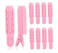 VICASKY 10pcs Hair Curlers Bangs Roller Grip Cling Diy Styling Tools for Root Clips Volume Roller Jaw Clamps Curly Hair