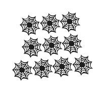 VICASKY 10pcs Halloween Spider Web Felt Coasters Drink Mats for Party Decoration Non Slip Heat Resistant Pads Halloween Horror Decor for Home Office Cafe Ambiance