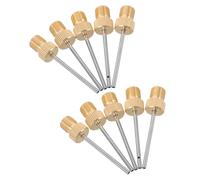 VICASKY 10pcs Heavy-duty Copper Air Pump Needles for Football Basketball Volleyball Rugby Inflation Adapters Compatible with Standard Ball Pumps for Sports and Game Day Use