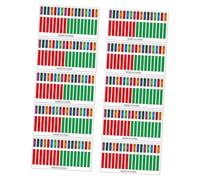 VICASKY 10pcs Kalimba Note Stickers for Thumb Piano Easy Install Beginner Key Decals Residue Removable Scale Stickers for Learning and Decoration
