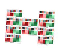 VICASKY 10pcs Kalimba Stickers for Beginners Colorful Thumb Piano Note Decals Adhesive Scale Stickers for Musical Learners Easy to Apply and Removable