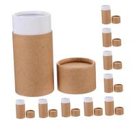 VICASKY 10pcs Kraft Paper Round Mailing Tubes for Storage and Shipping Cardboard Kraft Paper Tubes for Essential Oil Bottles Posters Tea Spices and Artwork Organization Lightweight
