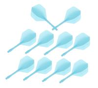 VICASKY 10Pcs Lightweight Dart Tail Flights Material Smooth Edges Portable Board Accessories for Soft and Hard Tip Darts Matte Blue