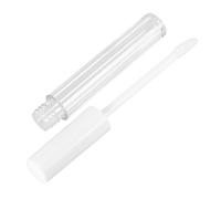 VICASKY 10pcs Lip Oil Tubes Empty Lip Gloss Tube 2.5ml Round Refillable Container White Abs as Body for Cosmetics and Travel