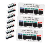 VICASKY 10Pcs Liquid Crystal Nasal Saline Temperature Strips with Adhesive Backing for Accurate Saltwater Irrigation Monitoring Safe and Convenient Temperature Test Stickers for Nasal Wash