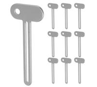 VICASKY 10pcs Manual Toothpaste Squeezer Metal Tube Key Squeezer for Easy-Grip Portable Toothpaste Tube for Bathroom Hotel and Travel Daily Use