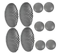 VICASKY 10pcs Mesh Microphone Grille Replacement Durable Microphone Cover for Handheld Wireless Mics Compatible with Dynamic Audio Equipment Black Color