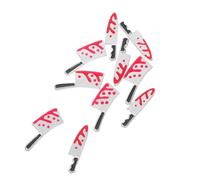 VICASKY 10pcs Metal Nail Charms Bloody Cutter Nail Ornaments Creative Halloween Elements Design Assorted Color Alloy for Themed Party Art Lovers