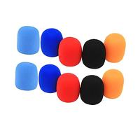 VICASKY 10pcs Mic Covers Microphone Windscreens for Ktv Dance Balls and Interviews Fit Lightweight and Easy to Use Random Colors