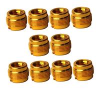 VICASKY 10pcs Microphone Adapter Mic Thread Adapter 3/8 Female to 5/8 Male Aluminum Conversion Connector Microphone Boom Arm Replacement Nut