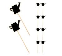 VICASKY 10pcs Mini Chalk Board Easel Signs with Boxwood Watering Can Shape, Multi Functional Writing Blackboard for Home Food Labels and Party Grazing Table Supplies