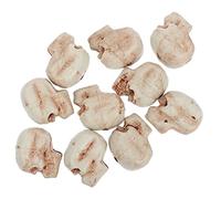 VICASKY 10pcs Mini Plastic Skull Heads,Halloween Miniature Figurines keleton Head Statue Haunted House Prop Ornaments for DIY Crafts, Home Prank Props, Party Favors