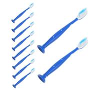 VICASKY 10pcs Mini Toothbrush Travel Self Harm Toothbrush with Hard Bristles for Mental Health Facilities Durable Safe Design for Sensitive Environments