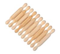 VICASKY 10pcs Mini Wooden Rolling Pins Dollhouse Props Miniature Baking Accessories for DIY Crafting and Educational Play