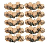 VICASKY 10pcs Miniature Artificial Tree Stumps Resin Ornaments for Fairy Garden Micro Landscape Bonsai Sand Table Decoration Small Resin Stump Figurines for DIY Terrarium and Mini Garden