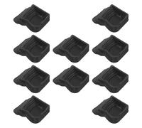 VICASKY 10pcs Miniature Water Dish for Small Reptiles and Tarantulas, Plastic and Resin Feeding Bowl 2.2 X 1.8 Inch, Resilient Construction Supporting Growth and Health, for Terrarium Use