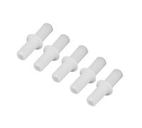 VICASKY 10pcs MM Straight Air Valve Connector for Aquarium Air Hose Plastic | White Inline Piece, Mending Hose Setup, Standard Vinyl Tubing, Compact Form for Fish Tank Pump