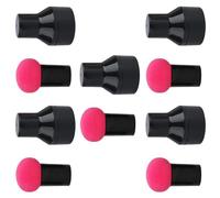 VICASKY 10pcs Mushroom Head Makeup Sponges with Handles Dry and Wet Dual-use Powder Puff Cosmetic Blenders for Foundation Concealer Creams and Facial Makeup Tools