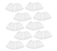 VICASKY 10pcs Nail Cleaner Bag Vacuum Cleaner Bag Vacuum Pouch Suction Cover Nail Dust Pouches Salon Clean Grooming Lint Manicure Dust for Collection White Non-woven Fabric