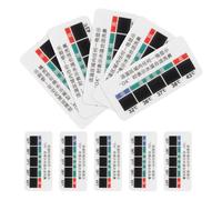 VICASKY 10Pcs Nasal Rinse Temperature Strips Saline Solution Measuring Stickers Liquid Crystal Thermometer for Accurate Nose Solution Temperature Monitoring