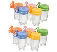 VICASKY 10pcs Outdoor Insect Catching Observer Bug Jars with Clear Plastic Flip Lid Containers Portable Insect Breeding Observation Cage for Backyard Nature Exploration and Science