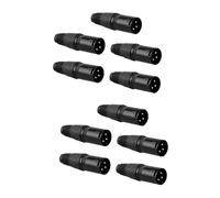 VICASKY 10pcs Pin Xlr Male Microphone Cable Xlr Connector Cable for Amplifier Mic Patch Cord