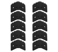 VICASKY 10pcs Plastic Amplifier Edge Protectors Shockabsorbing Function for Home and Stage Use, Black Decorative Speaker Corner Guards to Preserve Sound Quality and Protect Road Case Edges