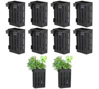VICASKY 10pcs Plastic Aquarium Plant Holders Hanging Plant Pots with Holes for Water-based Sturdy Framework and Spatial Efficiency for Crafting An Appealing Fish Tank Landscape