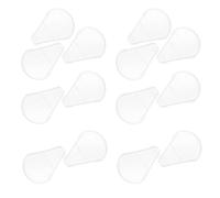 VICASKY 10pcs Plastic Fan Shape Makeup Brush Covers for Traveling Outdoor Brush Protector with Easy to Store Design