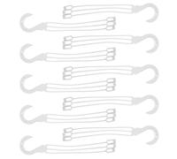 VICASKY 10pcs Plastic Hanging Basket Hooks for Flower Pots and Bird Feeders, Easy Installation, Breathable Design, 12 Inch Outdoor Planter Hanger Holder for Patios and Balconies