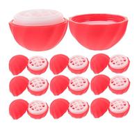 VICASKY 10pcs Plastic Lip Balm Containers Rounded Egg Shape Refillable Easy to Fill Travel Lip Balm Holders Fits in Your Purse