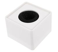 VICASKY 10pcs Portable Abs Injection Molding Square Microphone Logo Flag Station Cube Shaped Interview Mic Flag Station for News Reporting and Podcasting