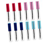 VICASKY 10Pcs Portable Containers Refillable Makeup Mascara Travel Bottles Mixed Colors for Cosmetics and Eyebrow Dye Kits