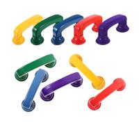 VICASKY 10pcs Portable Phonics Whisper Phones for Interactive Learning for Classroom Home Lightweight Pronunciation Practice Phone in Red Yellow Blue Green Purple