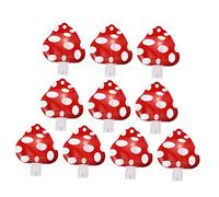 VICASKY 10pcs Portable Squeeze Toiletries Bottles Refillable Mushroom Shape Cosmetic Dispenser Leakproof Travel Containers for Shampoo Lotion and Shower Gel