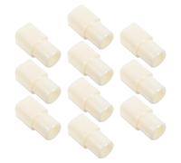 VICASKY 10pcs Poultry Water Pipe Connector Adapter 22mm Square to 25mm Round PVC Fittings for Secure Fit and Leak Prevention, for Chicken Farm Water Lines